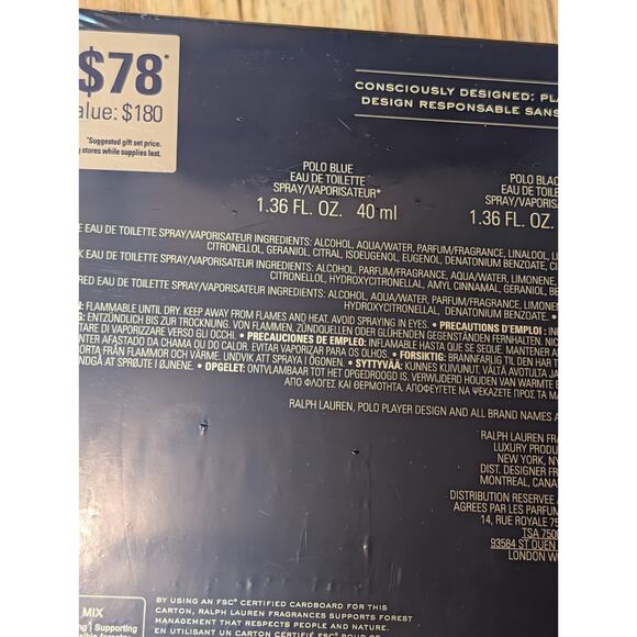 Ralph Lauren Polo Holiday Eau De Toilette Gift Set 3 x 40ml - Picture 6 of 8